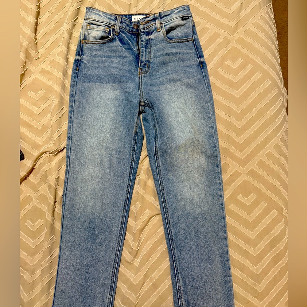 Cello Light Blue Straight Leg Jeans